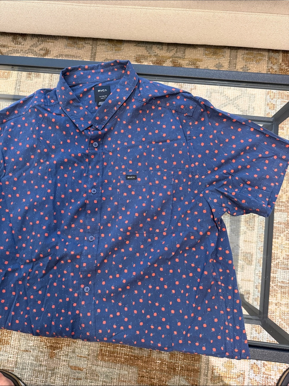 RVCA summer weight Short Sleeve Button-Down